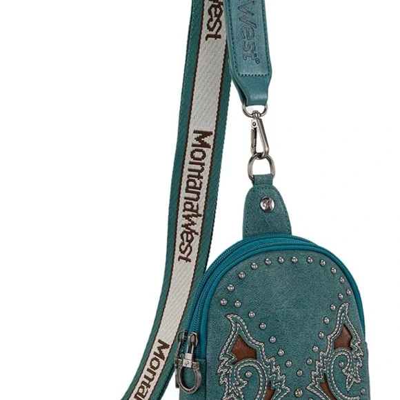 Montana West Teal Crossbody Bag - Picture 5 of 5